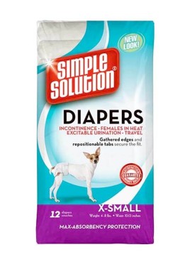 Simple Solution Dog Disposable Diaper X Small